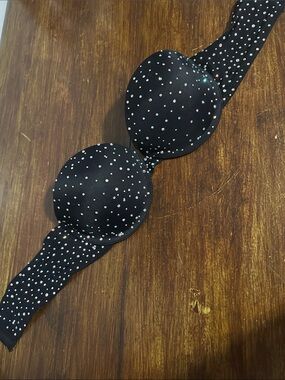 Black Rhinestone Strapless Bra - Women Intimates